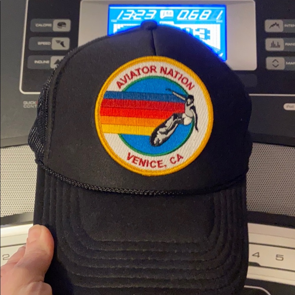 AVIATOR NATION TRUCKER HAT-black SOLD OUT
